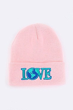 Trendy LOVE Planet Iconic Beanie LA-MKH3502V