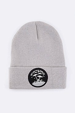 Trendy Out Of This World Iconic Patch Beanie LA-MKH3512D