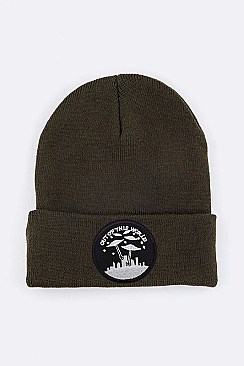 Trendy Out Of This World Iconic Patch Beanie LA-MKH3512D