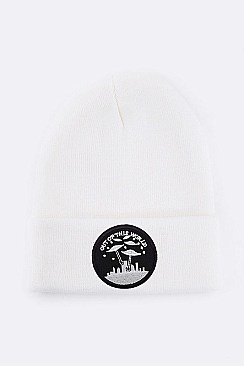 Trendy Out Of This World Iconic Patch Beanie LA-MKH3512D