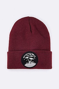 Trendy Out Of This World Iconic Patch Beanie LA-MKH3512D