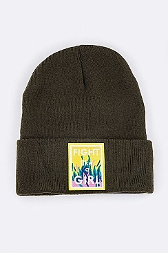 Chic Fight Like A Girl Iconic Beanie LA-MKH3507R