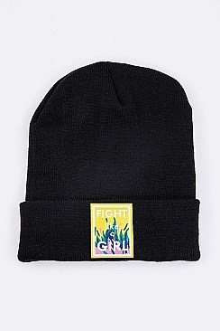Chic Fight Like A Girl Iconic Beanie LA-MKH3507R