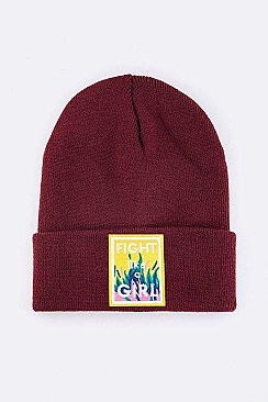 Chic Fight Like A Girl Iconic Beanie LA-MKH3507R