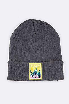 Chic Fight Like A Girl Iconic Beanie LA-MKH3507R