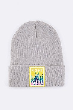 Chic Fight Like A Girl Iconic Beanie LA-MKH3507R
