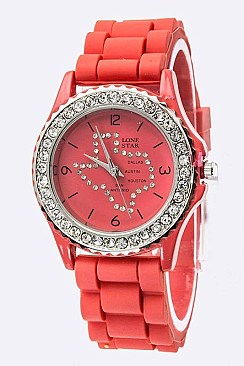 Stylish Texas Map Crystal Fahion Watch LA-257TX