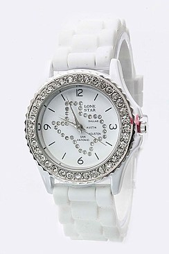 Stylish Texas Map Crystal Fahion Watch LA-257TX