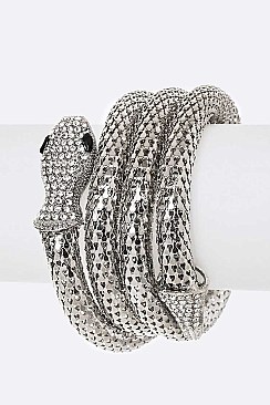 Coil Snake Wrap Around Bracelet