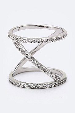 Spiral Iconic Cubic Zirconia Ring LACW1826