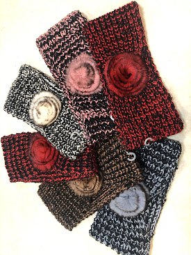 pack of 12 pcs, Headbands with Fur