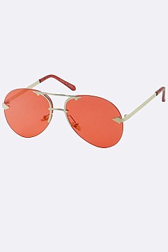 Pack of 12 pieces Iconic Arrow Pop Color Aviator Sunglasses LA108-96191