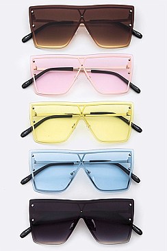 Pack of 12 pieces Iconic Oversize Square Sunglasses LA108-96178