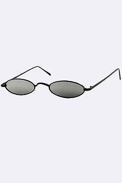 Pack of 12 Pieces Skinny Oval Iconic Sunglasses LA108-96151