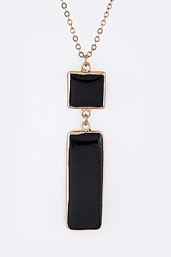 Genuine Stone Pendant Necklace LA-CN4140