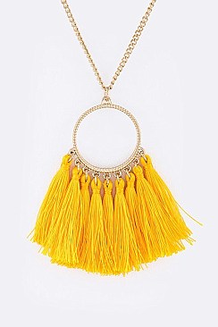 Tassel Pendant Necklace LA-CN4145