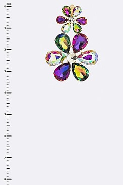 CLASSIC CRYSTAL FLOWER EARRINGS
