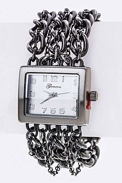 Stylish Layer Chians Bracelet Watch LA-1501