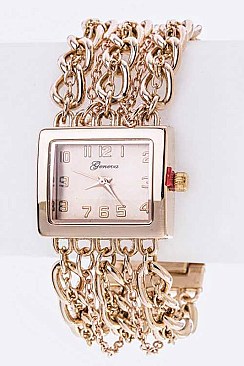 Stylish Layer Chians Bracelet Watch LA-1501