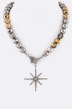 Crystal X-MASS STAR NECKLACE LA-12555