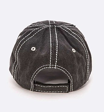 Animal Printed Steer Head Cotton Cap