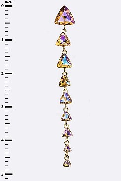 MIXED CRYSTAL DROP EARRINGS