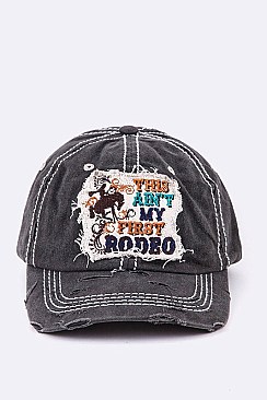 This Ain't My First Rodeo Vintage Wash Cap LA-T13ROD03