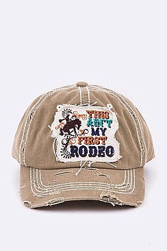 This Ain't My First Rodeo Vintage Wash Cap LA-T13ROD03