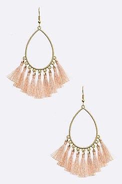 TEARDROP TASSEL EARRINGS