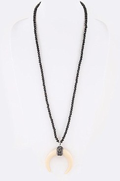 ICONIC IVORY HORN PENDANT NECKLACE LA-151438
