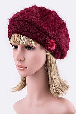 Pack of 12 pieces Angora Soft Winter Hat LA-HT753