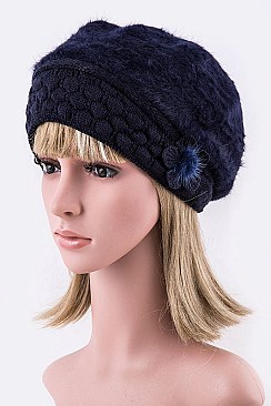 Pack of 12 pieces Angora Soft Winter Hat LA-HT753