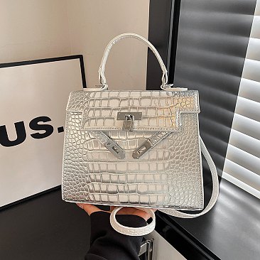 white padlocked handbags 