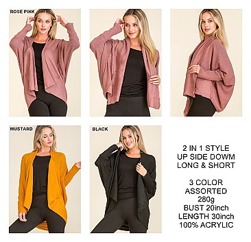 PACK OF 12 FASHION LONG SLEEVE CARDIGAN