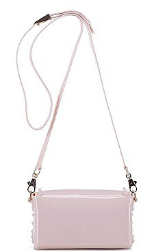 MODERN STUDDED TENDER JELLY CROSS BODY BAG
