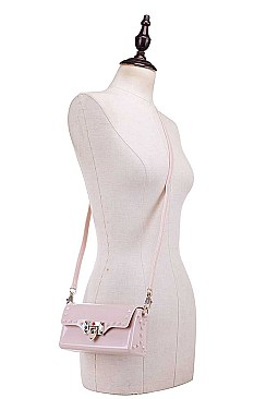 MODERN STUDDED TENDER JELLY CROSS BODY BAG