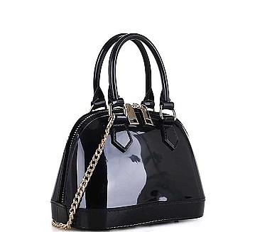 TENDER JELLY DOMED SATCHEL CROSSBODY BAG