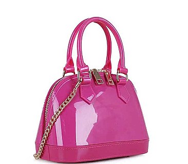 JELLY DOME SATCHEL CROSSBODY BAG