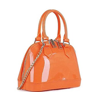 JELLY DOME SATCHEL CROSSBODY BAG