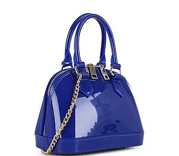 JELLY DOME SATCHEL CROSSBODY BAG