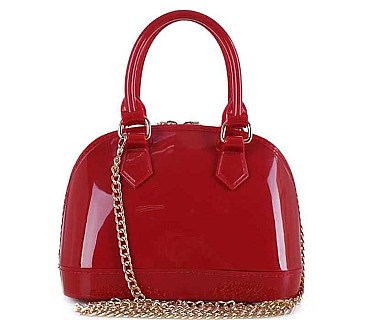 JELLY DOME SATCHEL CROSSBODY BAG