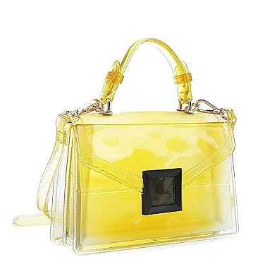 TRENDY TRANSPARENT CLEAR CROSSBODY BAG
