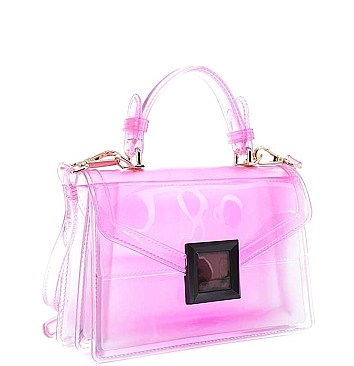 TRENDY TRANSPARENT CLEAR CROSSBODY BAG