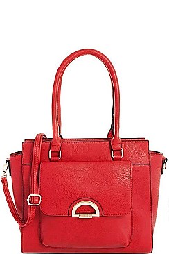 3 in 1 Modern Trendy Chic Satchel with Long Strap