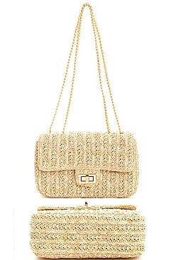 Chic Woven Cool Crossbody Bag