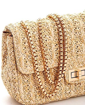 Chic Woven Cool Crossbody Bag