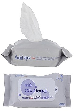 40-pc Alcohol Wipes