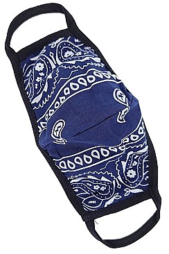 CLASSY REUSABLE BANDANA PRINT FASHION MASK