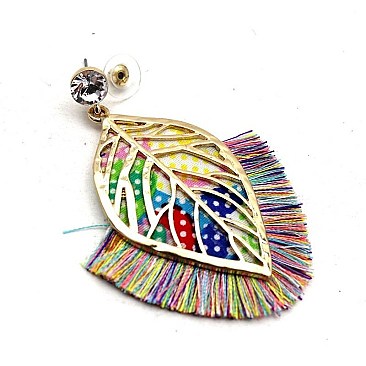 FILIGREE LEAF BOHO EARRINGS