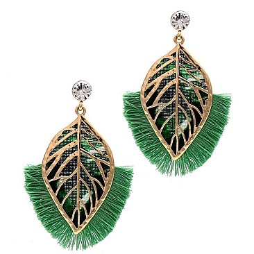 FILIGREE LEAF BOHO EARRINGS